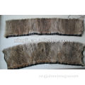 natural color top quality hare rabbit fur collar